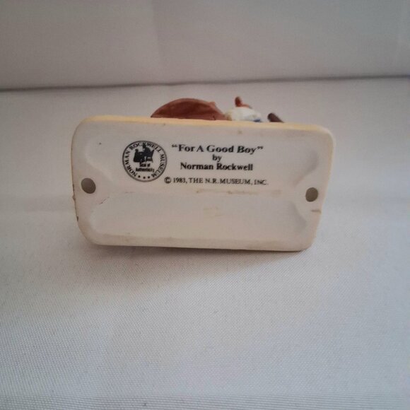 Vintage 1983 Norman Rockwell "For A Good Boy" Figurine - Picture 6 of 10